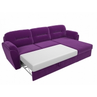 Угловой диван Бостон (микровельвет фиолетовый) - Изображение 3